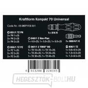 Wera 057113 Kraftform Kompakt 70 univerzális kemény bitek (32 darabos készlet) Előnézet 