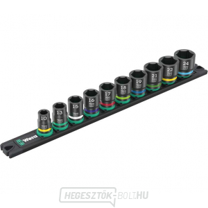Wera 005451 3/8"-os dugókulcsok 10 ÷ 24 mm Impaktor 1, 9607-es típus, sínre szerelve (10 darabos készlet) Wera 005451 3/8"-os dugókulcsok 10 ÷ 24 mm Impaktor 1, 9607-es típus, sínre szerelve (10 darabos készlet) gallery main image