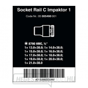 Wera 005490 Mágneses rúd C Impaktor 1 13 ÷ 21 mm-es dugókészlettel 8790 C Impaktor 1/2" típus (9 részes készlet) Előnézet 