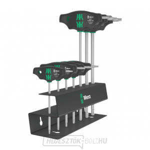 Wera 023456 Csavarhúzók T-Profil TX 10 ÷ TX 45 keresztfogantyúval 467/7 TORX HF Set 2 Tartó funkció (7 részes készlet)