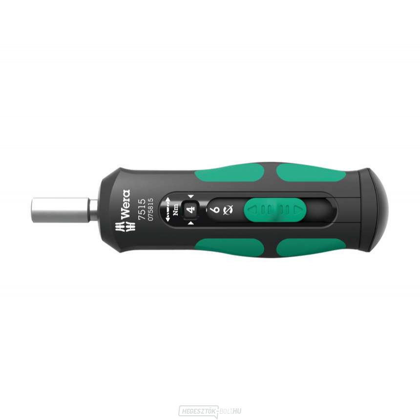 Wera 075815 Kraftform Safe-Torque gyorsfordulatszámú nyomatékos csavarhúzó. 7515 típus (2 ÷ 6 Nm)
