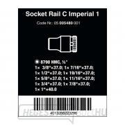 Wera 005480 Mágneses rúd C Imperial 1, 3/8 ÷ 1" típusú 8790 HMC Zyklop 1/2" (9 darabos készlet) Előnézet 