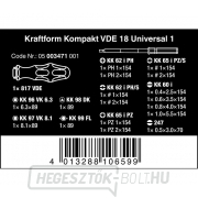 Wera 003471 Csavarhúzógépek Kraftform Kompakt VDE 18 Universal 1 (18 darabos készlet) náhled