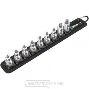 Wera 003972 Torx Zyklop 3/8" Belt B 3 TORX® HF dugókulcs tartási funkcióval (9 darabos készlet) Wera 003972 Torx Zyklop 3/8" Belt B 3 TORX® HF dugókulcs tartási funkcióval (9 darabos készlet) gallery main image