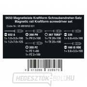 Wera 051012 Kraftform SL, PH, PZ, TORX csavarhúzók mágneses rúddal, 9650 (9 részes készlet) Előnézet 