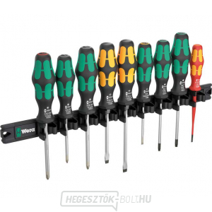 Wera 051012 Kraftform SL, PH, PZ, TORX csavarhúzók mágneses rúddal, 9650 (9 részes készlet)