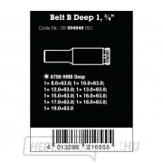 Wera 004545 Zyklop dugókulcsok 3/8" 8 ÷ 19 mm Belt B Deep 1 (9 darabos készlet) Előnézet 