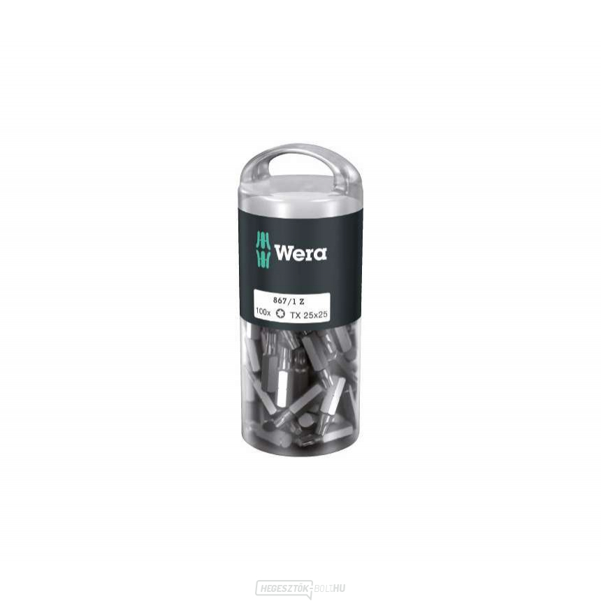 Wera 072449 Bits 1/4" TX 25 867/1 Z TORX DIY (100 darabos csomag)
