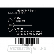 Wera 023450 Hex-Plus dugókulcskulcsok T-markolattal 454/7 HF Set 1 (9 darabos készlet tartási funkcióval) Előnézet 