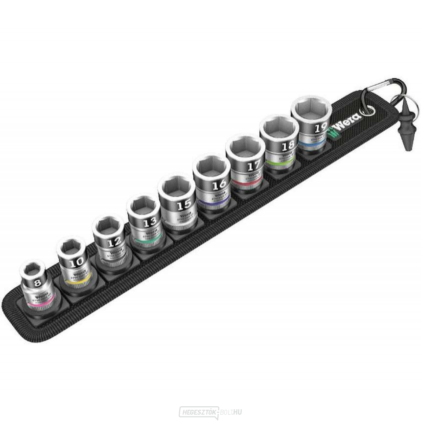 Wera 003970 Zyklop dugókulcsok 3/8" Belt B 1 tartási funkcióval (10 darabos készlet)