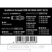 Wera 003484 Kraftform Kompakt VDE csavarhúzó 60iS/65iS/67iS/16 1000 V-ig (16 darabos készlet) Előnézet 