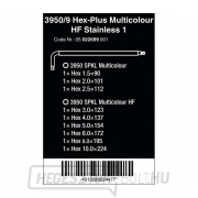 Wera 022699 3950/9 Hex-Plus 1,5 ÷ 10 mm több színű HF Stainless 1, rozsdamentes acélból, rozsdamentes acélból (9 részes készlet) Előnézet 