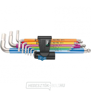 Wera 022699 3950/9 Hex-Plus 1,5 ÷ 10 mm több színű HF Stainless 1, rozsdamentes acélból, rozsdamentes acélból (9 részes készlet) gallery main image