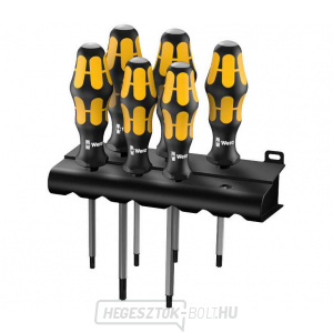 Wera 024410 Kraftform csavarhúzó 977/6 TORX. 6 darabos készlet + állvány Wera 024410 Kraftform csavarhúzó 977/6 TORX. 6 darabos készlet + állvány gallery main image