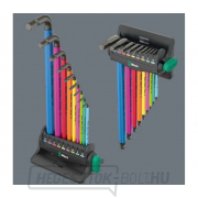 Wera 133165 Inbus dugókulcsok 950/9 Hex-Plus Multicolour 3, BlackLaser (9 darabos készlet) Előnézet 