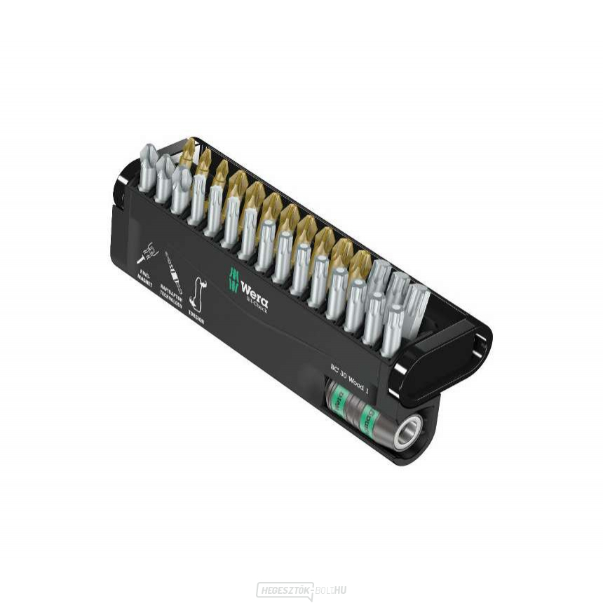 Wera 057433 Torsion Bits Bit-Check 30 Wood 1 tartóval 887/4 RR (30 darabos készlet)