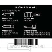 Wera 057433 Torsion Bits Bit-Check 30 Wood 1 tartóval 887/4 RR (30 darabos készlet) Előnézet 