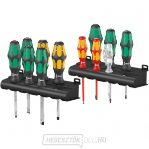 Wera 051011 Kraftform Plus 300 sorozatú csavarhúzók Kraftform XXL 2 típus (12 darabos készlet + állvány)