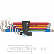 Wera 022860 Húzócsavaros kulcsok inbus 3950/9 Hex-Plus Multicolour Imperial Stainless 1, inch, rozsdamentes acél (9 darabos készlet) Előnézet 