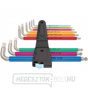 Wera 022860 Húzócsavaros kulcsok inbus 3950/9 Hex-Plus Multicolour Imperial Stainless 1, inch, rozsdamentes acél (9 darabos készlet) Előnézet 