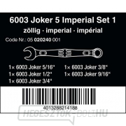 Wera 020229 Csavarkulcsok 5/16 ÷ 1/2" 6003 Joker 4 készlet Imperial 1 (4 darabos készlet) Előnézet 