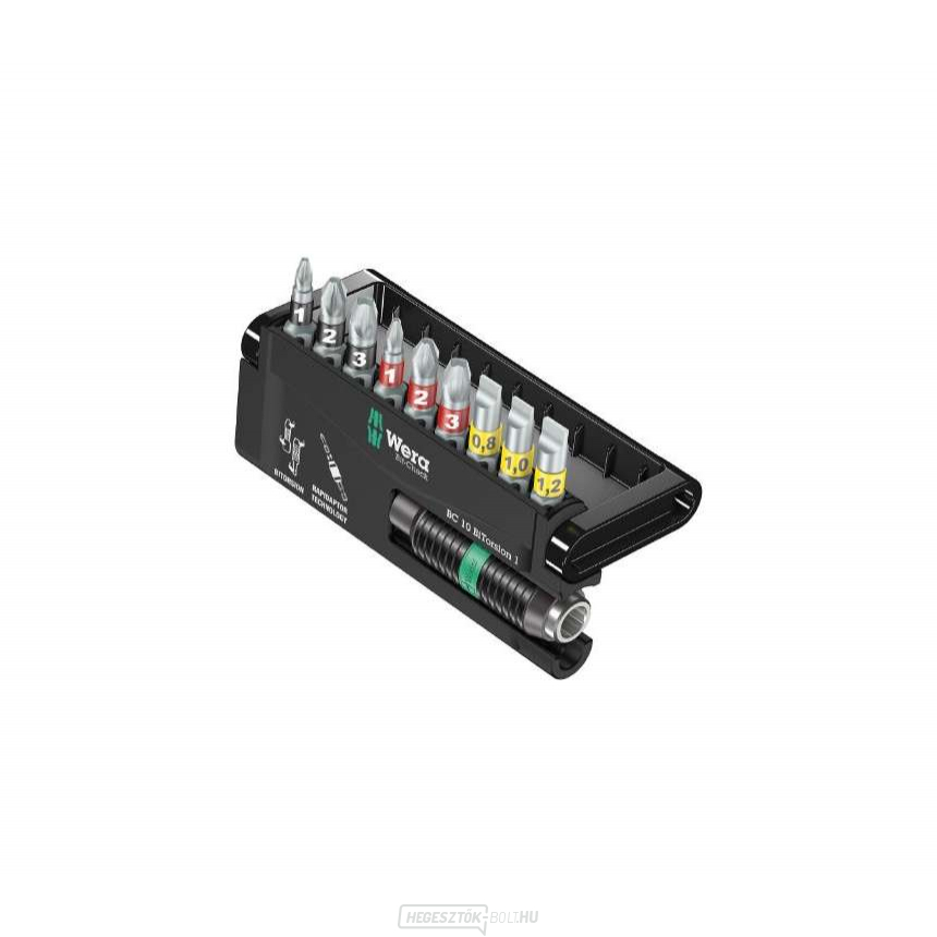 Wera 056374 Bit-Check 10 BiTorsion 1 Bit-Check 10 BiTorsion 1 tartóval 897/4 R (10 darabos készlet)