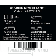 Wera 057435 Csavarhúzóhegyek 1/4" Bit-Check 12 Wood TX HF 1 (12 darabos készlet) Előnézet 