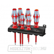 Wera 022745 Csavarhúzó készlet Kraftform VDE 3165 i/6, szigetelt, rozsdamentes acél, Lasertip profil (6 db + állvány) Wera 022745 Csavarhúzó készlet Kraftform VDE 3165 i/6, szigetelt, rozsdamentes acél, Lasertip profil (6 db + állvány) gallery main image