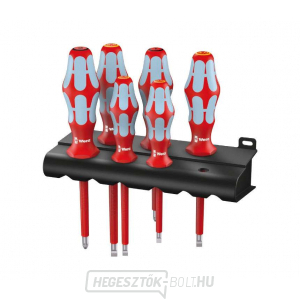 Wera 022745 Csavarhúzó készlet Kraftform VDE 3165 i/6, szigetelt, rozsdamentes acél, Lasertip profil (6 db + állvány) Wera 022745 Csavarhúzó készlet Kraftform VDE 3165 i/6, szigetelt, rozsdamentes acél, Lasertip profil (6 db + állvány) gallery main image