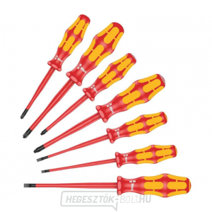 Wera 135961 Elektromos csavarhúzó Kraftform Plus VDE 160 iSS/7, szigetelt, extra kúpos (7 részes készlet) Wera 135961 Elektromos csavarhúzó Kraftform Plus VDE 160 iSS/7, szigetelt, extra kúpos (7 részes készlet) gallery main image