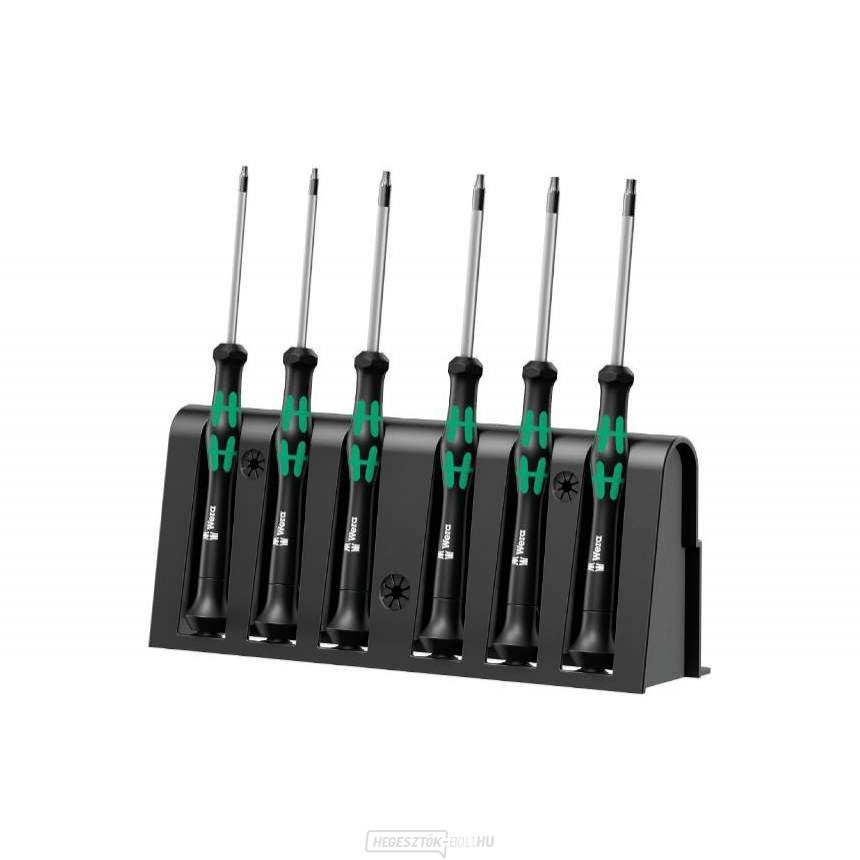 Wera 118154 Elektronikus csavarhúzók Torx BO BO Kraftform Kompakt Micro típus 2067/6 (6 db-os készlet + állvány)