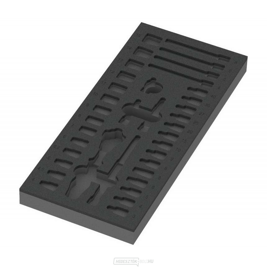 Wera 137320 Szerszámmodul - habbetét 9820 a 8000 A Zyklop 1/4" racsnis készlethez. Szerszámok nélkül