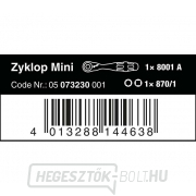Wera 073230 Zyklop 8001 A Mini 1 racsni 1/4"-os szorítóval (2 darabos készlet) náhled