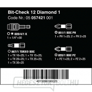 Wera 057421 Bit-Check 12 Diamond 1 tartóval 889/4/1 K (12 darabos készlet) Előnézet 