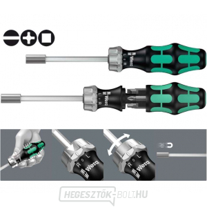 Wera 051510 Bit-tartó Kraftform Kompakt 27 szett 1 db, beleértve a biteket a fogantyúban (7 darabos készlet) Wera 051510 Bit-tartó Kraftform Kompakt 27 szett 1 db, beleértve a biteket a fogantyúban (7 darabos készlet) gallery main image