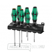 Wera 105656 Kraftform Plus Lasertip 334/355/6 állványos csavarhúzó (6 darabos készlet és állvány) Wera 105656 Kraftform Plus Lasertip 334/355/6 állványos csavarhúzó (6 darabos készlet és állvány) gallery main image