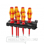 Wera 006145 Villanyszerelő csavarhúzó Kraftform Plus VDE 100 sorozat 160 i/6 típus (6 darabos készlet + állvány) gallery main image