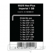 Wera 133180 Húzócsavaros kulcsok inbus 950/9 Hex-Plus Imperial 1 SB inch, fekete lézer (9 részes készlet) Előnézet 
