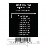 Wera 133180 Húzócsavaros kulcsok inbus 950/9 Hex-Plus Imperial 1 SB inch, fekete lézer (9 részes készlet) Előnézet 