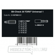 Wera 057900 Csavarhúzóhegyek 1/4" Bit-Check 30 TX Universal 1 SB (30 darabos készlet) Előnézet 