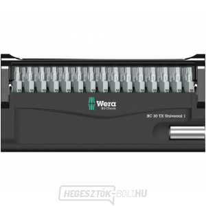 Wera 057900 Csavarhúzóhegyek 1/4" Bit-Check 30 TX Universal 1 SB (30 darabos készlet) Wera 057900 Csavarhúzóhegyek 1/4" Bit-Check 30 TX Universal 1 SB (30 darabos készlet) gallery main image
