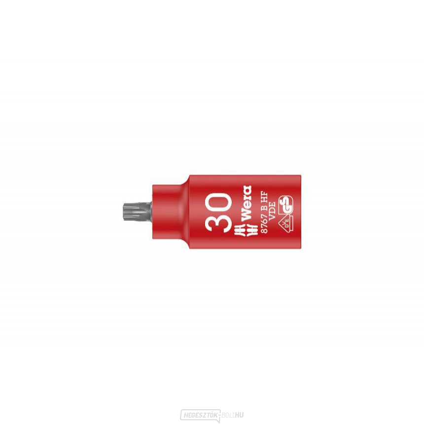 Wera 004923 3/8" Torx TX 30 típusú 8767 VDE HF Zyklop dugókulcs, 3/8" Torx TX 30 típus 8767 VDE HF Zyklop tartási funkcióval Wera 004923 3/8" Torx TX 30 típusú 8767 VDE HF Zyklop dugókulcs, 3/8" Torx TX 30 típus 8767 VDE HF Zyklop tartási funkcióval gallery main image