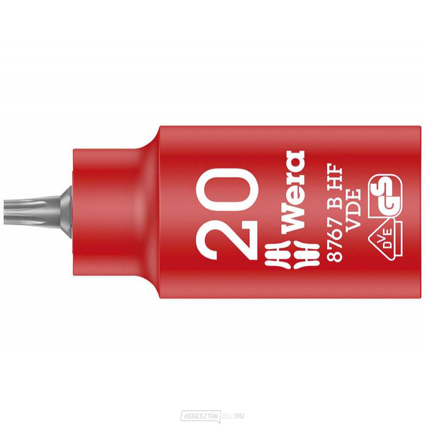 Wera 004920 3/8" Torx TX 20 típusú 8767 B VDE HF Zyklop dugókulcs 3/8" Torx TX 20 VDE HF Zyklop tartási funkcióval