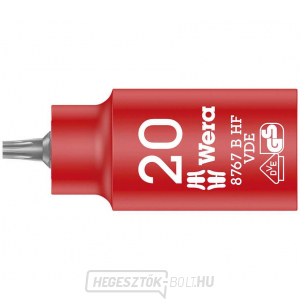 Wera 004920 3/8" Torx TX 20 típusú 8767 B VDE HF Zyklop dugókulcs 3/8" Torx TX 20 VDE HF Zyklop tartási funkcióval gallery main image