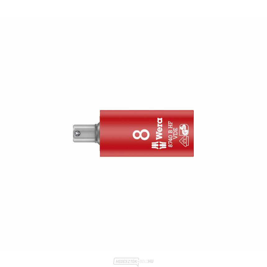 Wera 004903 Húzófej 3/8" 6 él 8 mm típus 8740 B VDE HF Zyklop HF 8740 B VDE HF Zyklop tartási funkcióval