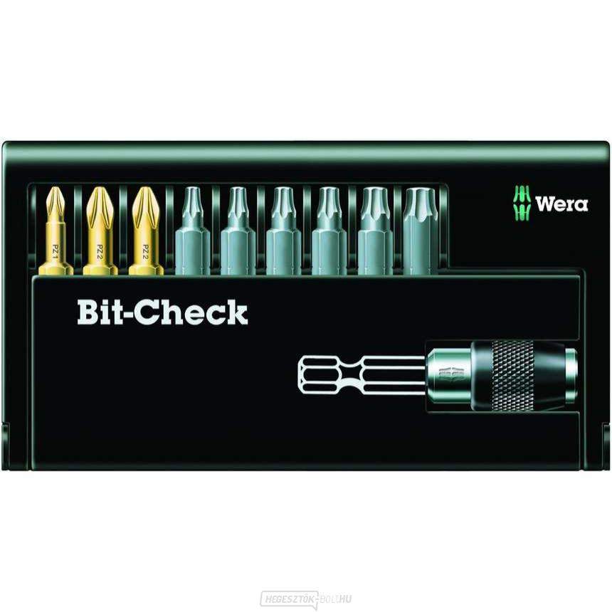 Wera 134200 Tough Bit-Check 10 Universal 2 tartóval 895/4/1 K (10 darabos készlet) Wera 134200 Tough Bit-Check 10 Universal 2 tartóval 895/4/1 K (10 darabos készlet) gallery main image