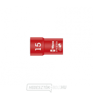 Wera 004959 3/8" 6 oldalú 15 mm-es dugókulcs 8790 B típus 8790 B Zyklop VDE Wera 004959 3/8" 6 oldalú 15 mm-es dugókulcs 8790 B típus 8790 B Zyklop VDE gallery main image