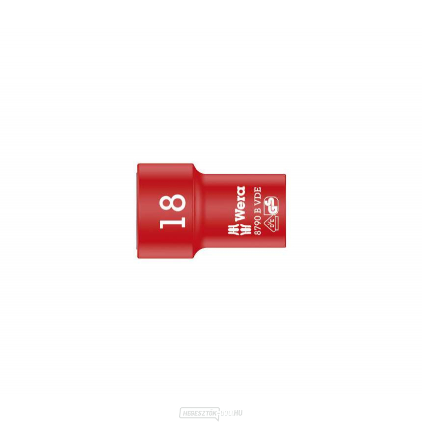 Wera 004962 3/8" 6 oldalú 18 mm-es dugókulcs 8790 B típus 8790 B Zyklop VDE