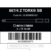 Wera 073470 Csavarhúzóhegyek 1/4" Torx TX 10 867/4 Z SB (3 db) Előnézet 