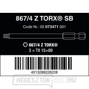 Wera 073471 Csavarhúzóhegyek 1/4" Torx TX 15 867/4 Z SB (3 db) Előnézet 